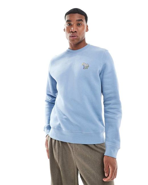 Paul Smith Sweatshirt Met Zebralogo Sweatshirt in het Blue voor heren
