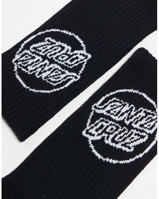 Santa Cruz Black Logo Socks for men