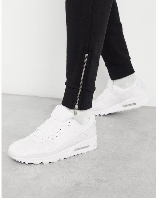 Nike Air Max 90 Leather Wit - Heren Sneaker - 302519-113