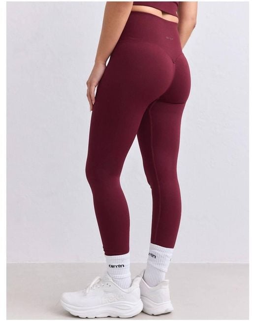 Aim'n Red Merlot Shape Seamless Tall Tights