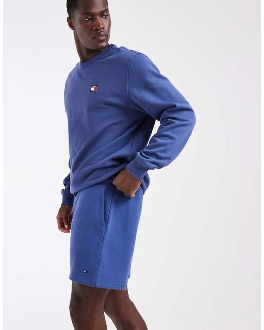 Tommy Hilfiger Blue Flag Logo Shorts for men