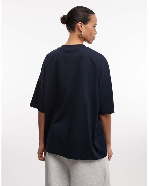 ASOS Blue Weekend Collective Icon Oversized T-Shirt With Wca Graphic