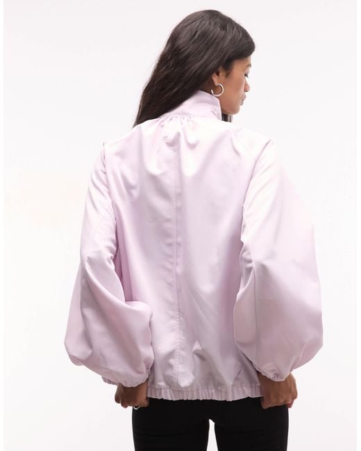 Nike Pink Oversized Half Zip Jacket