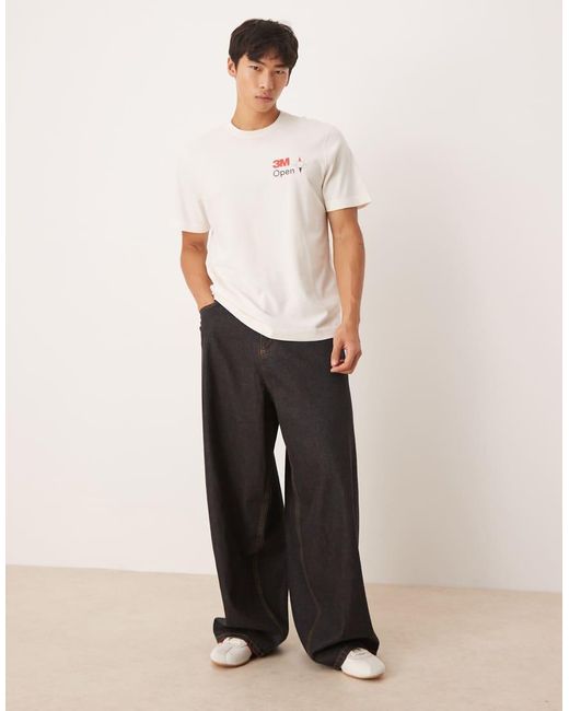 Abercrombie & Fitch Natural Golf Motif Back T-Shirt for men