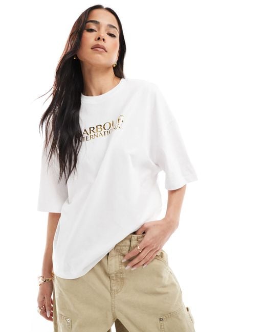 Barbour White – dakota – t-shirt