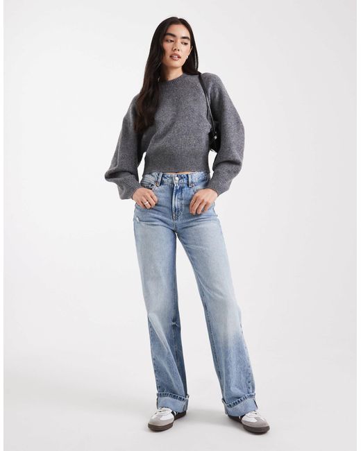 Pull ras ASOS en coloris Gray