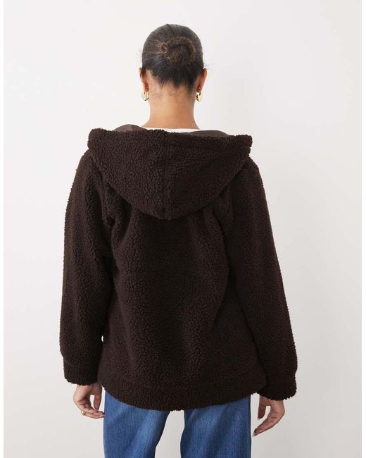 Mama.licious Black Mamalicious Maternity 3-in-1 Teddy Jacket With Removable Front