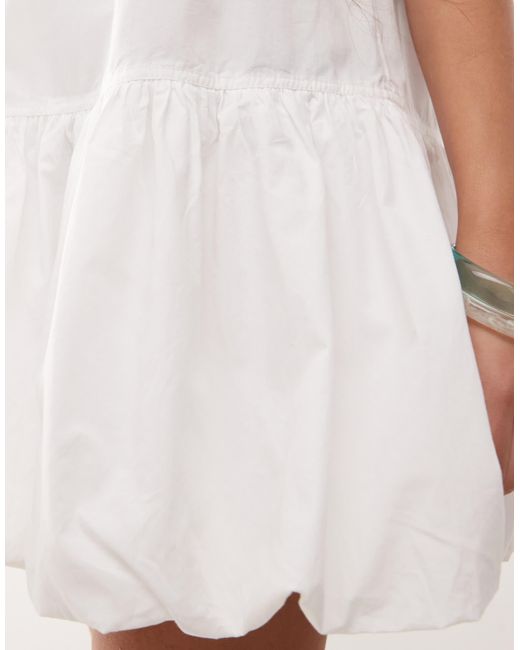 Collusion White – baumwoll-minikleid