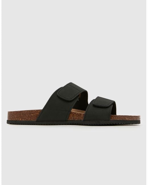 Schuh Brown Sabe Footbed Sandals for men