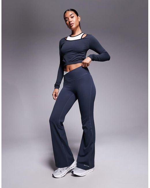 P.E Nation Blue Wander Flare leggings
