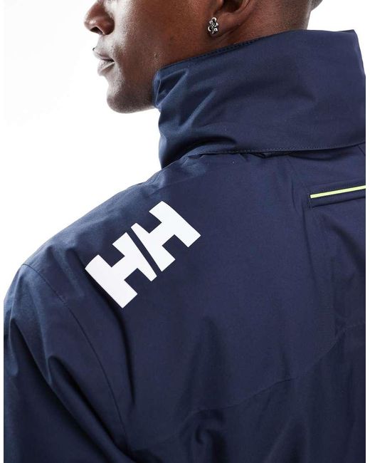 Helly Hansen Blue Crew Hooded Midlayer Sailing Jacket 2.1 for men