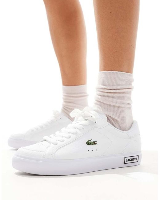 Lacoste White Powercourt Trainer