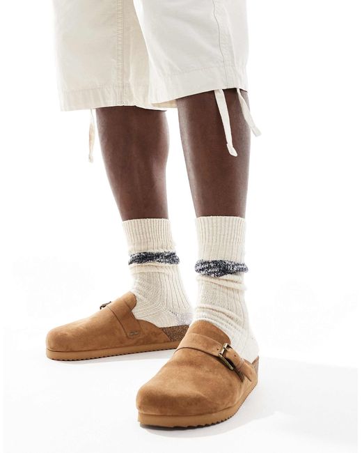 Bershka – clogs in Natural für Herren