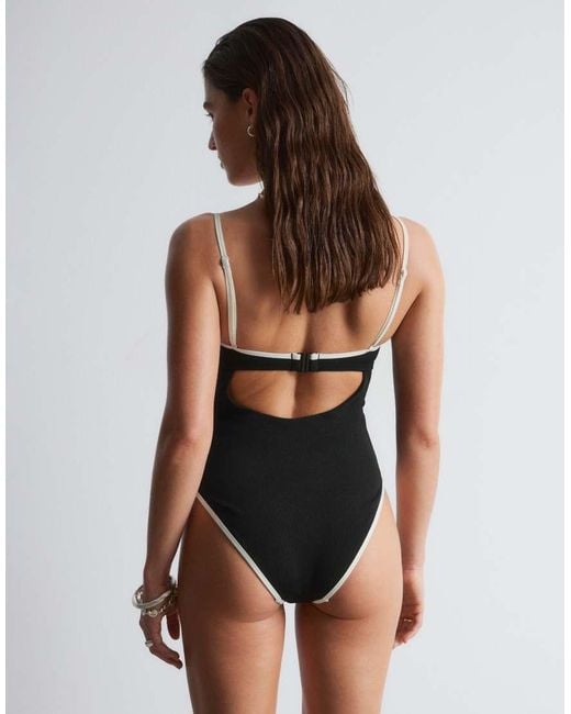 & Other Stories Black Mix And Match Underwire Cup Swimsuit