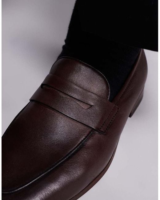 Walk London Black Capri Saddle Loafer for men