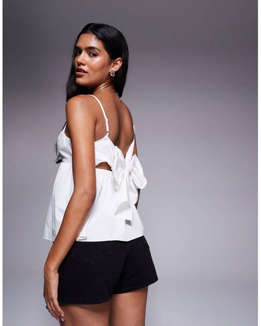 River Island Gray Peplum Cami Top