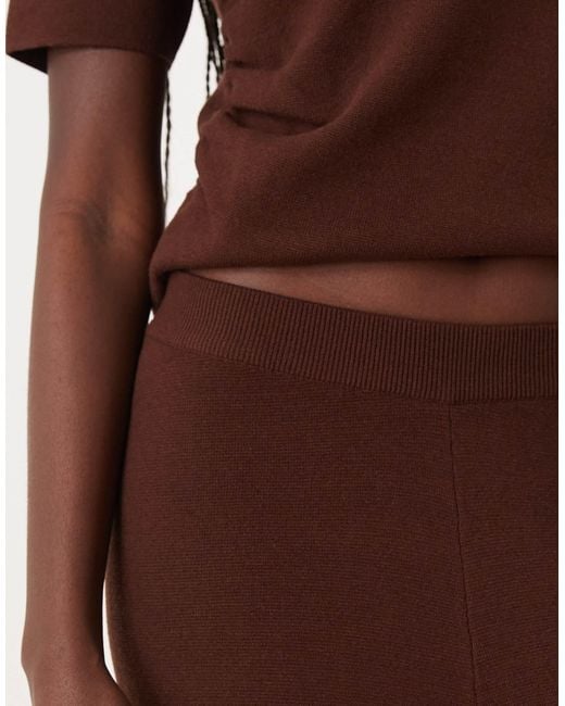 ASOS Brown Knit Structured Pants