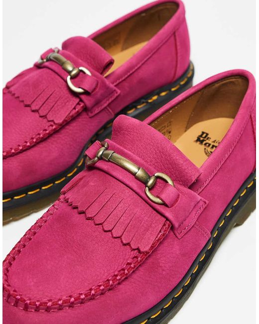 Dr. Martens Red Adrian Tassle Loafer