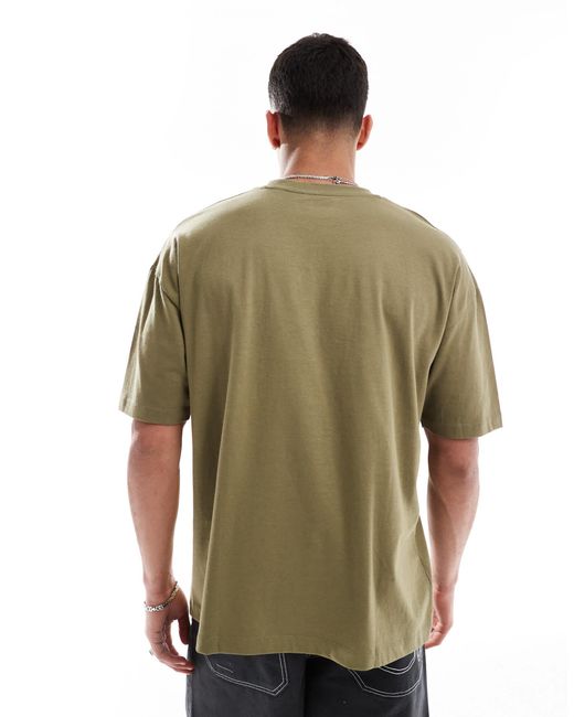 ASOS – basic-t-shirt in Green für Herren
