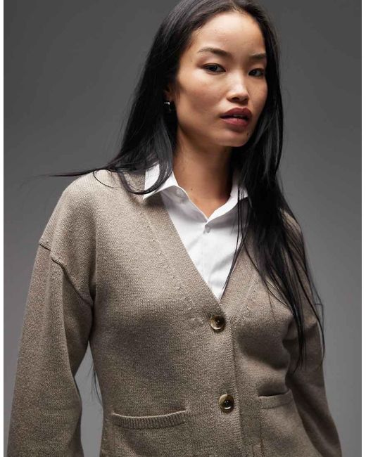 & Other Stories Getailleerd Vest Van Wolmix Met Volumineuze Mouwen in het Gray