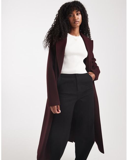 New Look Blue Longline Belted Coat