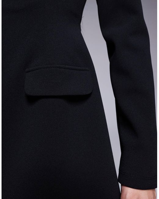 River Island Blue – langärmliges minikleid