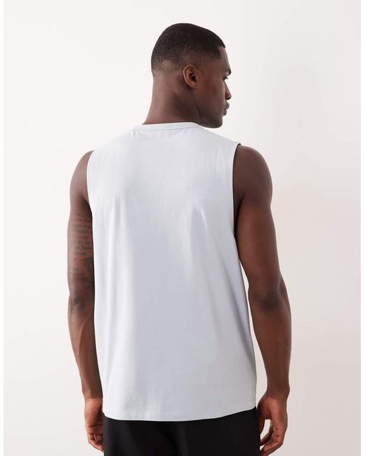 ASOS Purple Breathemaxtm Lite Cotton Blend Regular Fit Tank for men