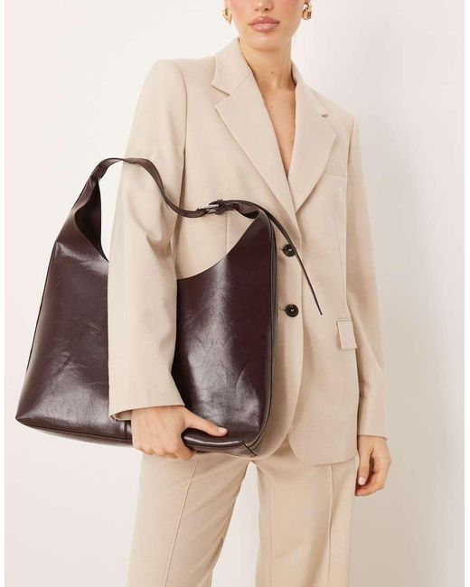 Gina Tricot Natural Slouchy Tote Bag