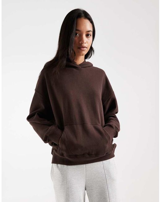 Hollister Brown Oversized Hoodie