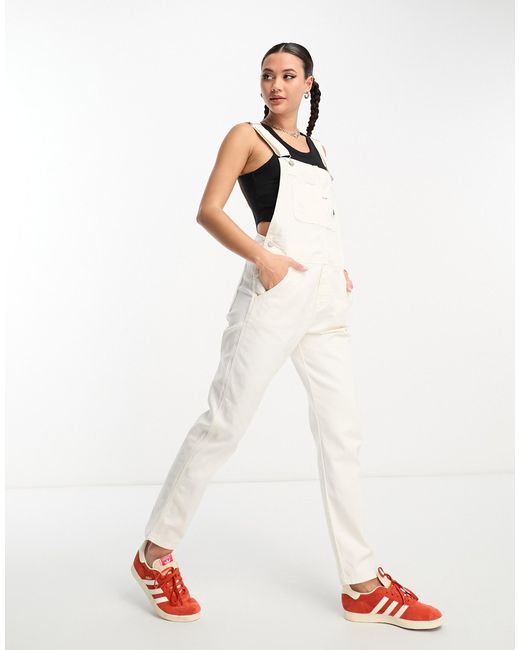 Carhartt White Bib Overalls