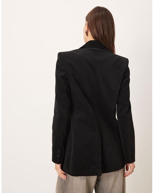 Blazer ajusté Mango en coloris Black