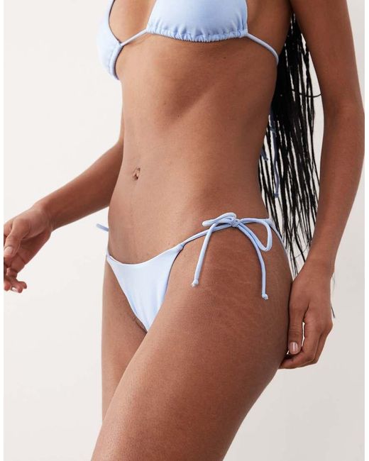 Free Society Pink Tie Side Bikini Bottom