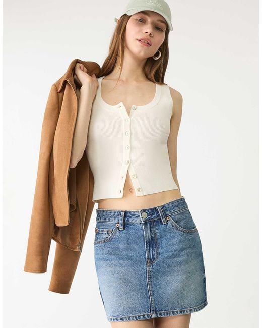 Stradivarius Blue – d60 – kurzer jeansrock
