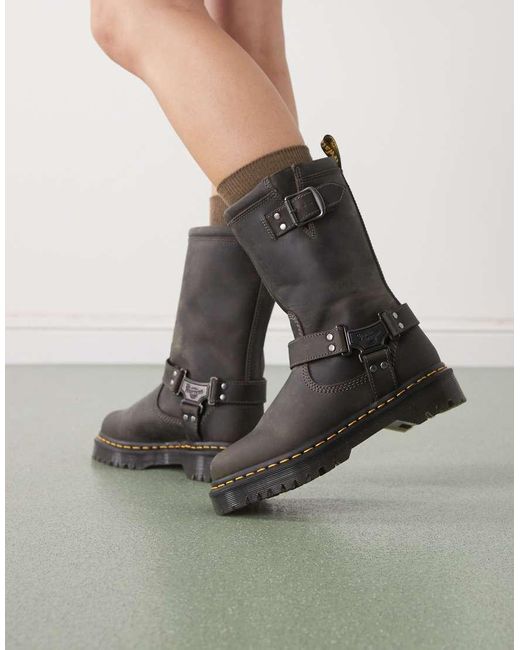 Dr. Martens Black Anistone Hi Boot