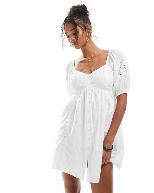 New Look White – besticktes minikleid