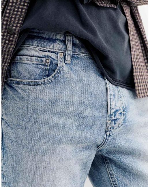 Pull&Bear Blue Slim Fit Jeans for men