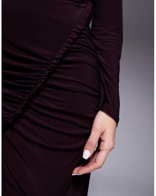 DASKA Blue – figurbetontes maxikleid