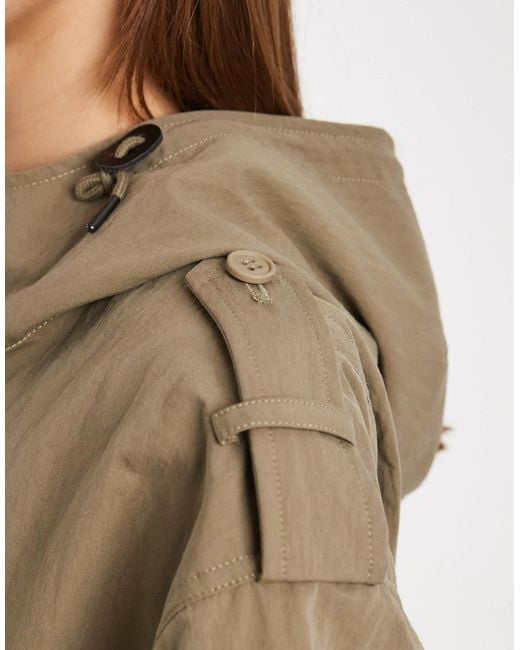 ASOS Green Oversized Parka Jacket