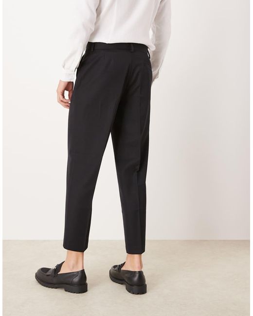 ASOS Nette Cropped Broek Met Rechte Pijpen in het White voor heren