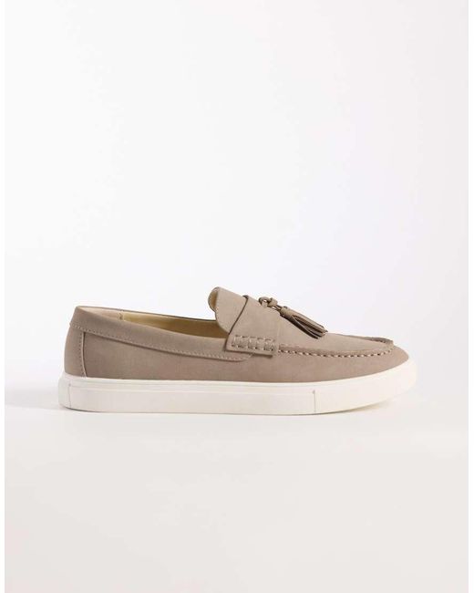 ASOS White Tassel Loafers for men