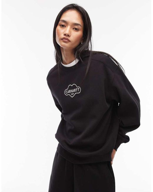 Carhartt Black Cloud Heart Logo Sweatshirt