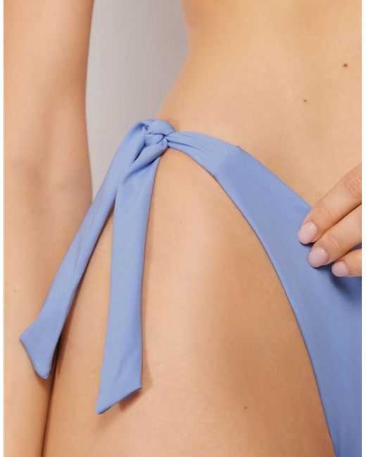 Calzedonia Blue Premium Fit Tie-Side Brief Bikini Bottom