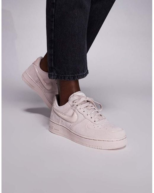 Nike Pink Air Force 1 '07 Bubble Swoosh Trainers