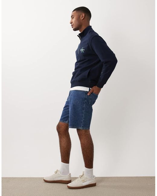 Calvin Klein Blue Cargo Jorts