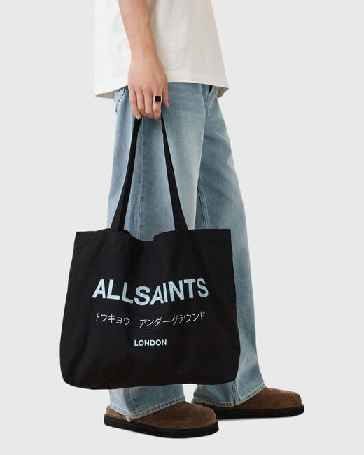 AllSaints Black Underground Tote Bag
