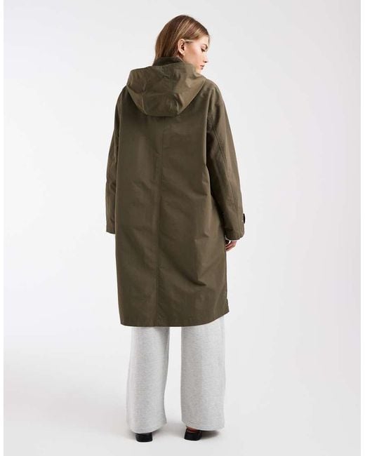 ASOS Green Shower Resistant Chuck On Coat