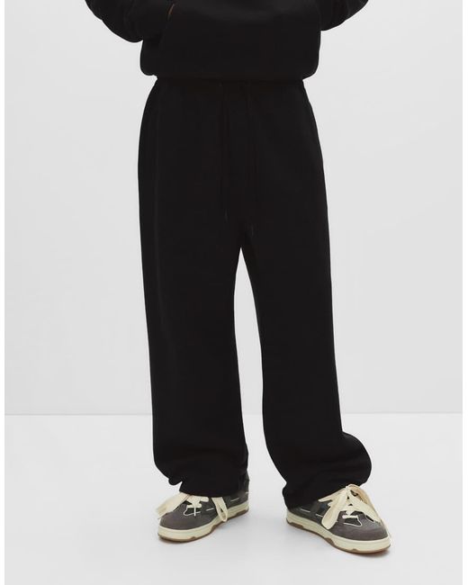Joggers Pesanti Neri di Pull&Bear in Black da Uomo