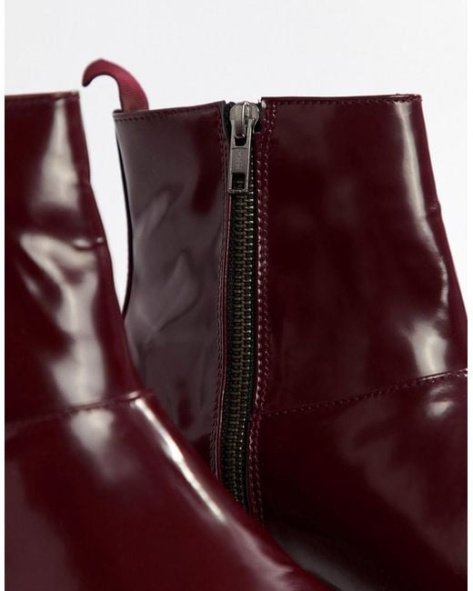 Bottines Homme Western En Cuir Véritable - Talon Cubain - Noir - Neuf Sans Boîte