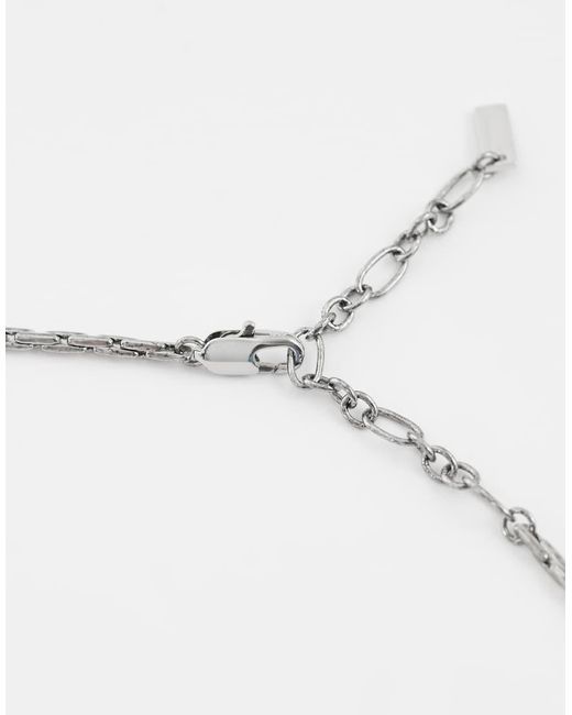 ASOS Metallic Chunky Cross Pendant Necklace for men