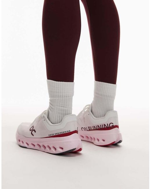On Shoes Pink On Cloudsurfer Next Running Sneakers